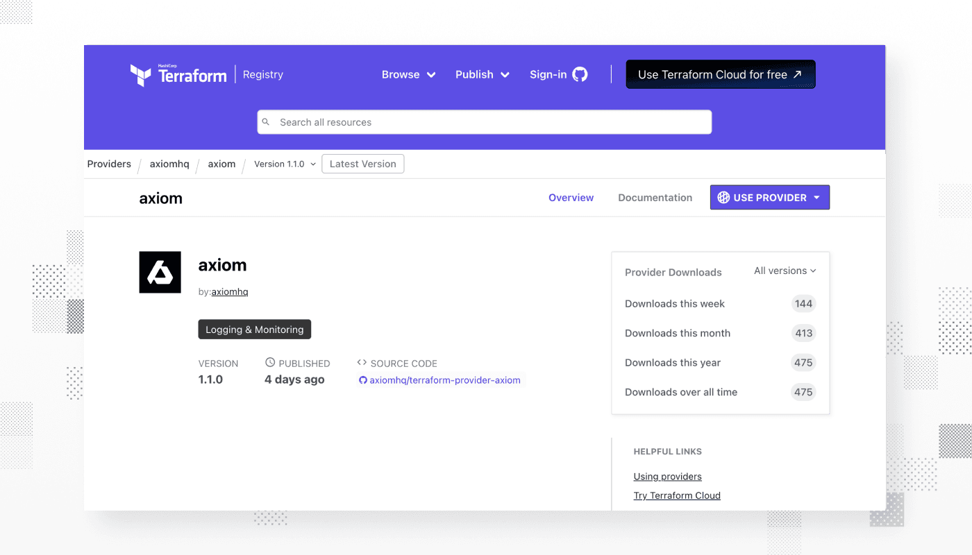 Axiom Terraform Provider