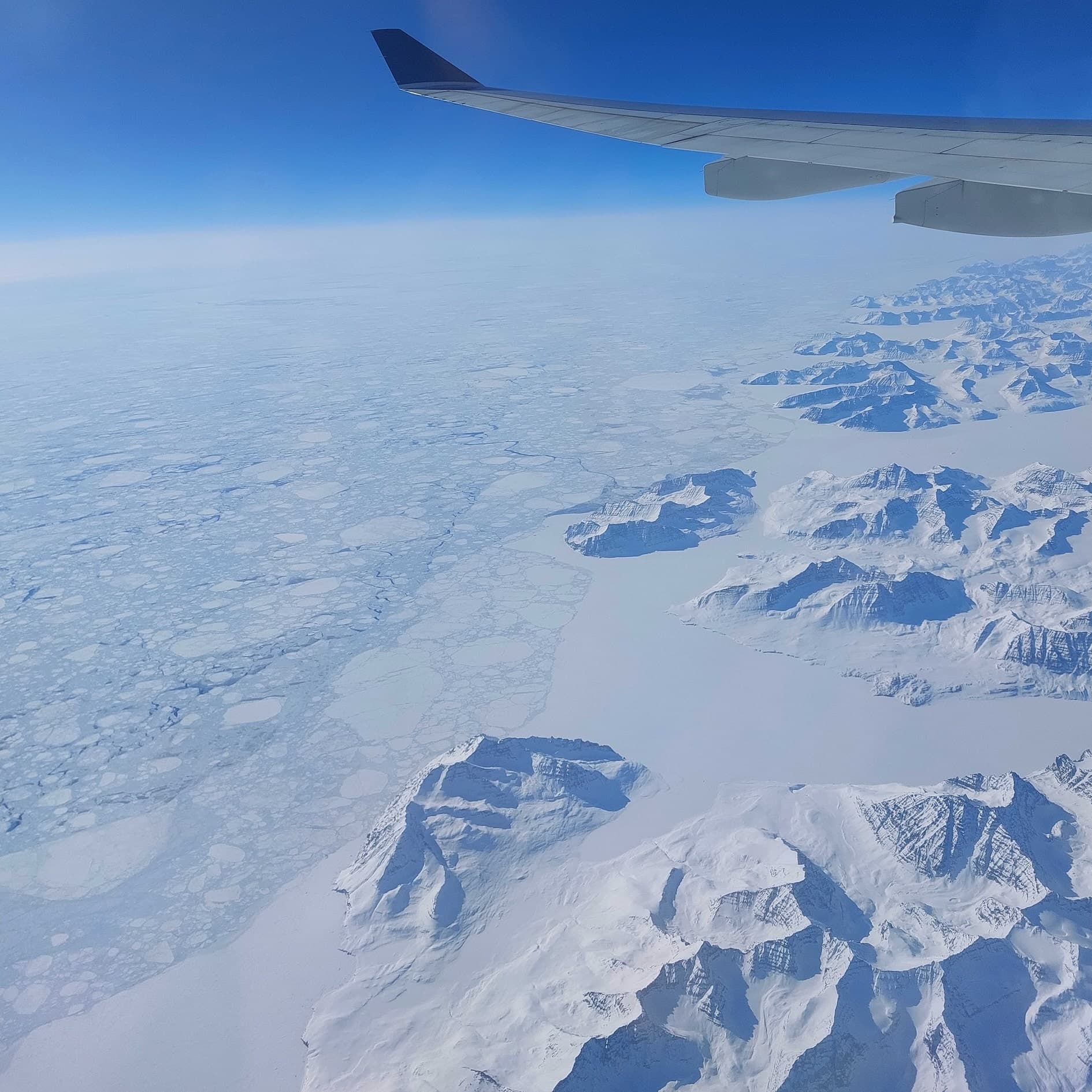 Greenland ice field