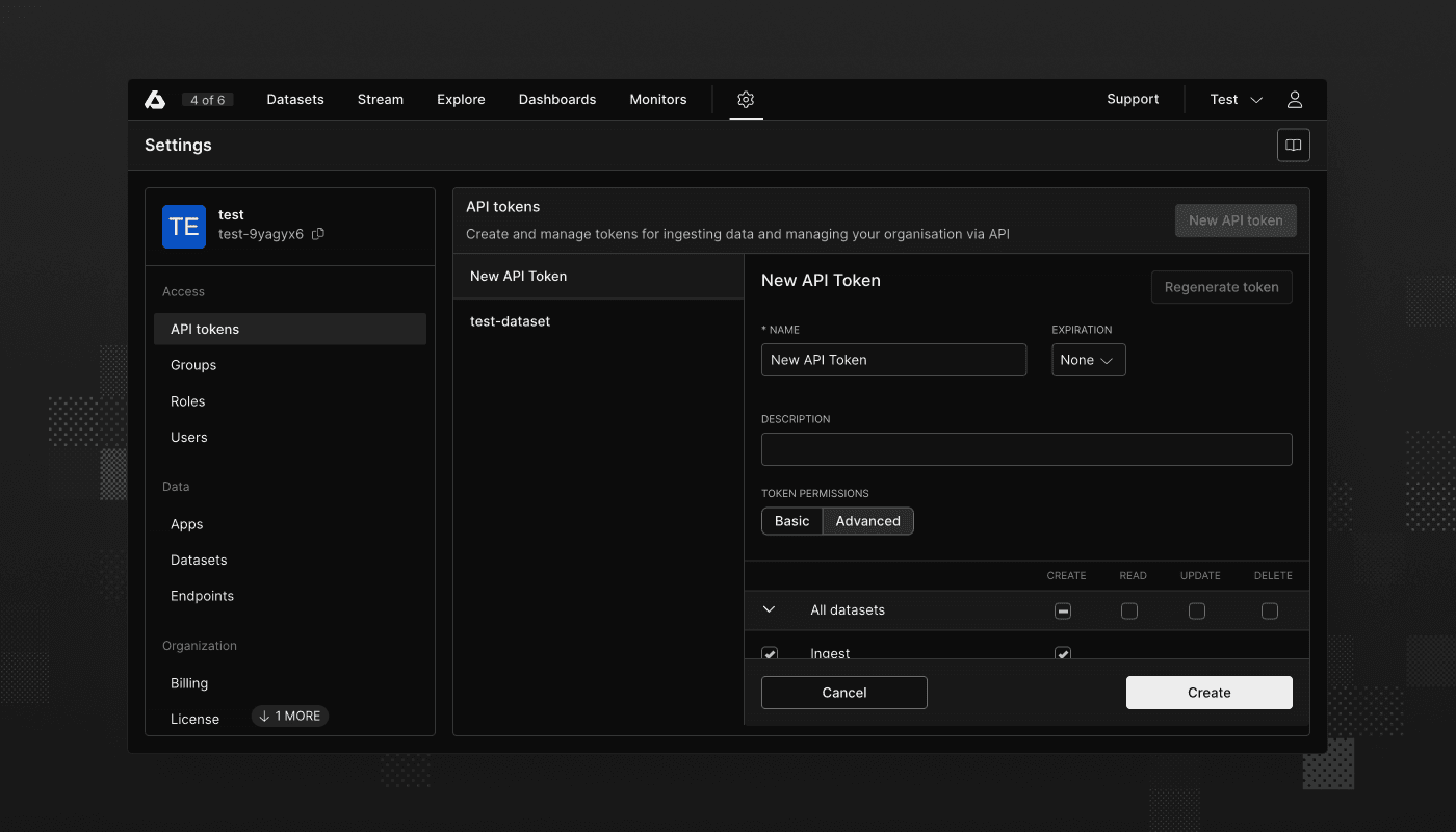 Advanced API tokens