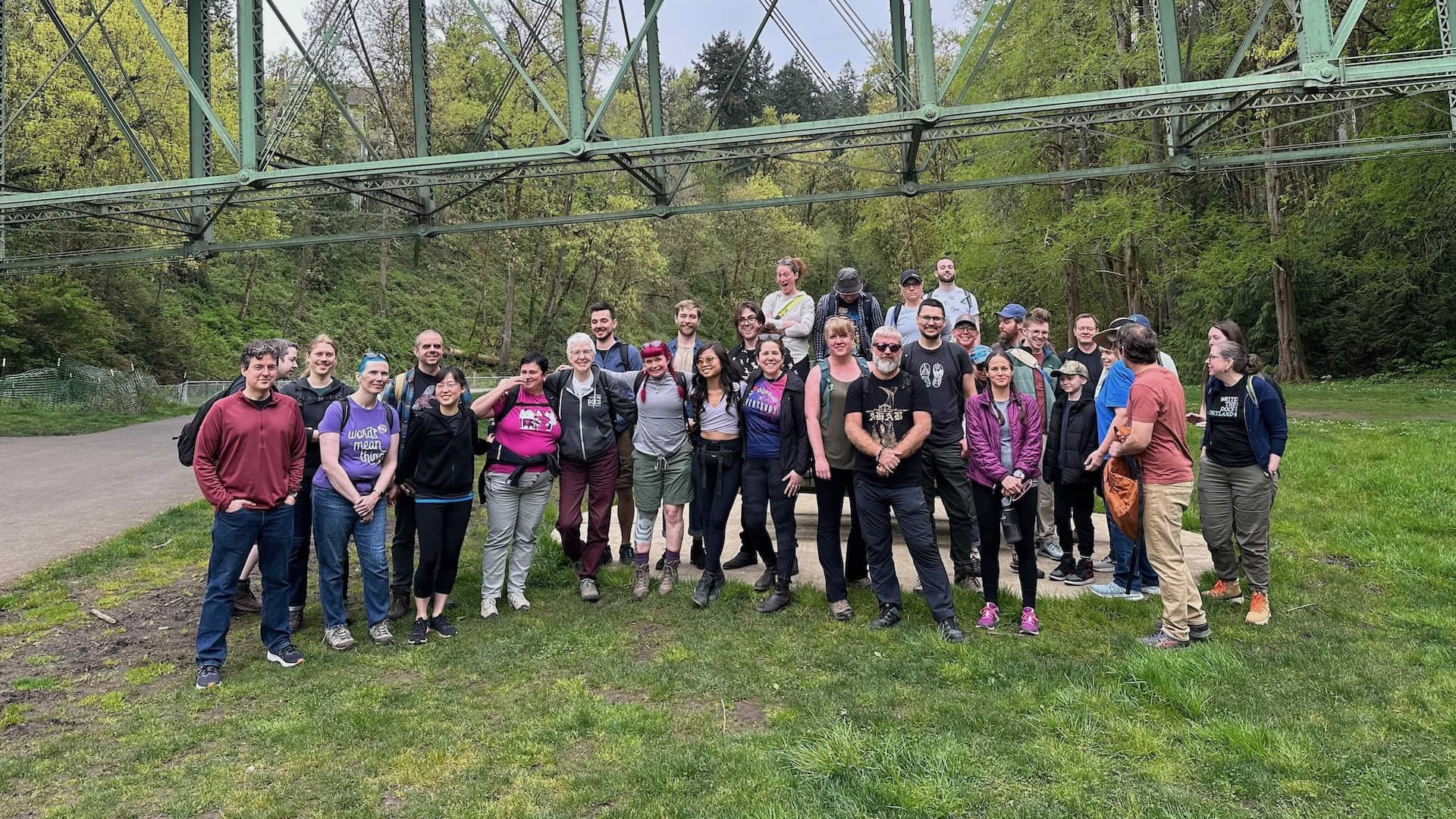 Group photo at hike