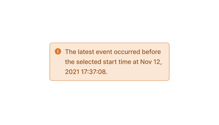 Query time range notifications