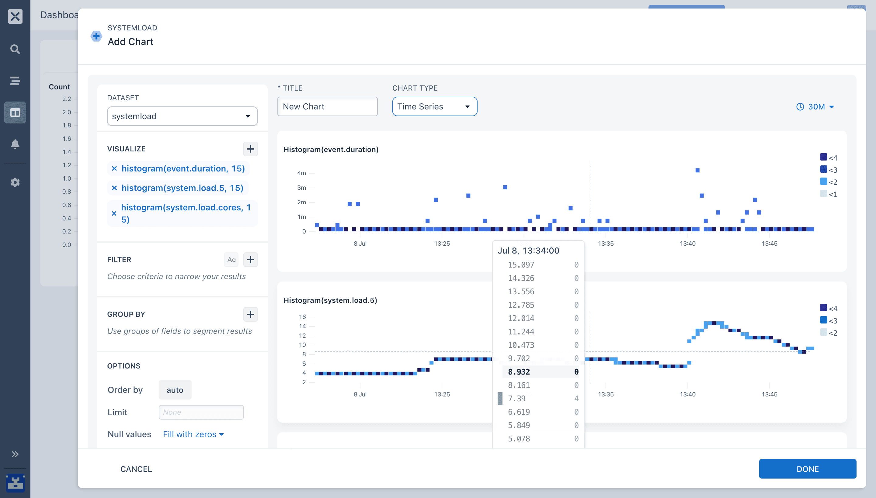 Use Axiom and MetricBeat to better understand system performance