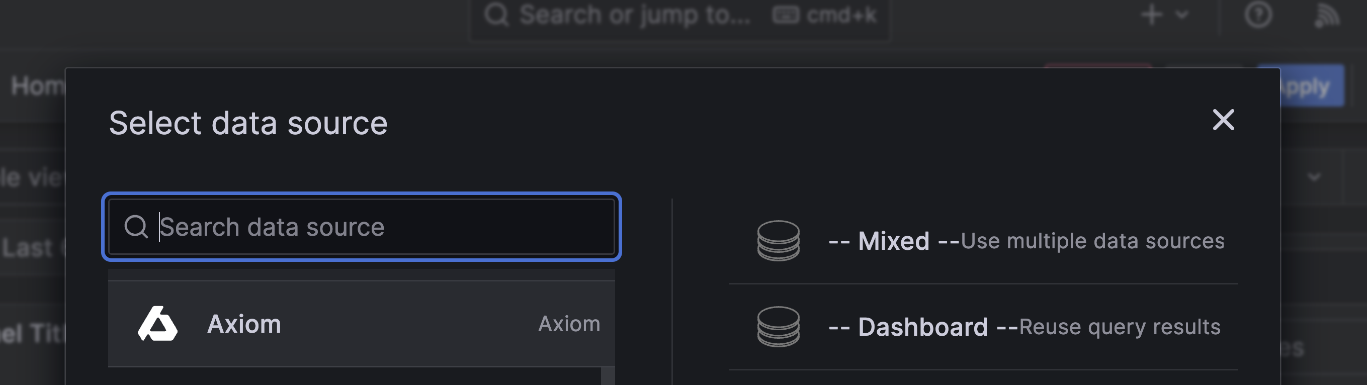 Axiom Data source