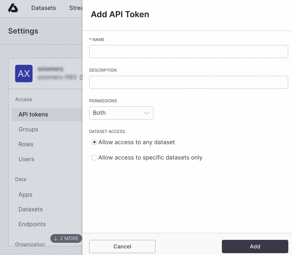Create API Token