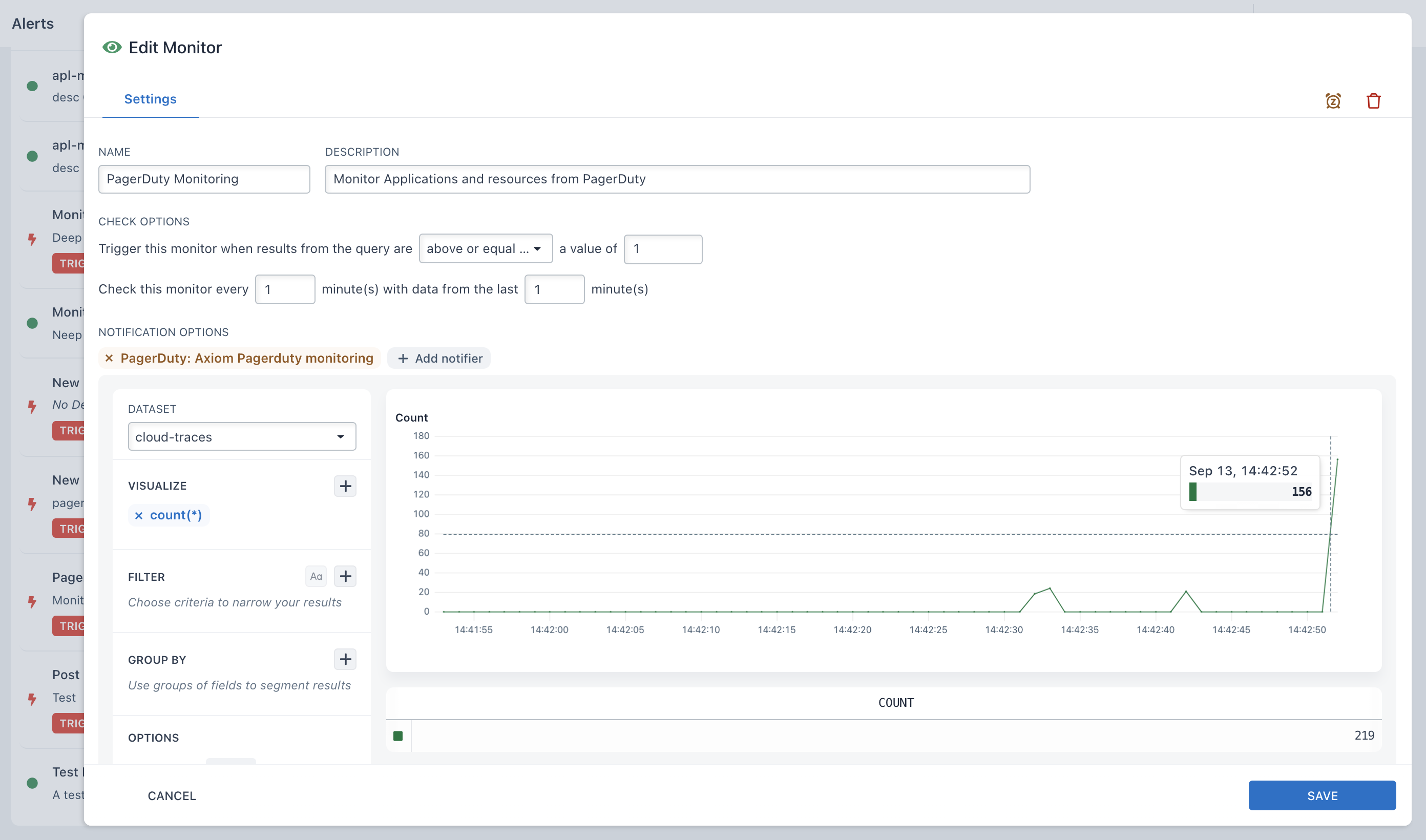 Improved Incident Response with Alerts from PagerDuty on Axiom