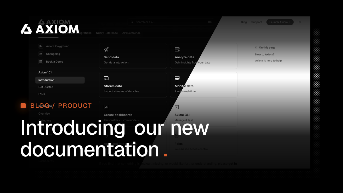 Introducing our new documentation — Axiom