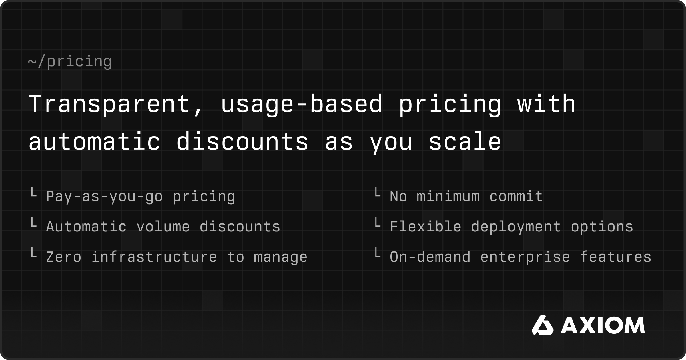 Pricing Axiom